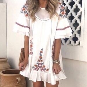Floral Embroidered Dress